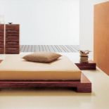Inspirowane Japonią niskie kwadratowe Loft - z drewna tekowego i hebanu. DALL AGNESE