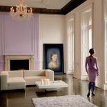 Intrygujące zestawienie bladego fioletu i złamanej bieli. DULUX