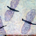 Iza Staręga Leci... , olej na płótnie.