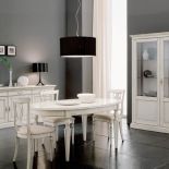 Jadalnia Canaletto firmy Piombini - meble pokryte są przecieranym matowym lakierem. KAG MEBLE I ŚWIATŁO