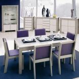 Jadalnia Modern: intarsjowany stół z litego drewna - 799 zł. VOX INDUSTRIE