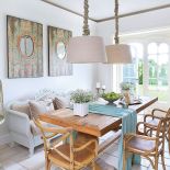 Jadalnia w stylu francusko-skandynawskim.