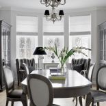 Jadalnię Maja postanowiła ozdobić ciekawym odcieniem koloru popielatego.