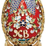 Jajko Faberge - pozytywka z kremlowskiej kolekcji, z literami XB (skrót od Chrystus Zmartwychwstał), EAST NEWS