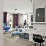 Nowoczesny apartament w beżach i błękitach