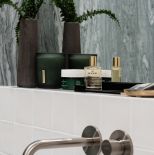 zielona łazienka w małym mieszkaniu 38 m2