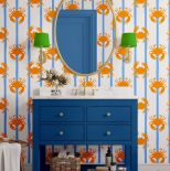 niebieska szafka łazienkowa