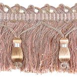 Jedwabna listwa z frędzlami, do wyboru także w błękitach i zieleniach, HOULÈS