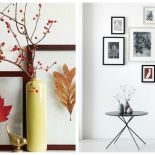 Jesienne dekoracje z kolorowych liści