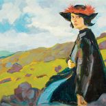 „Kobieta w kapeluszu”, ok. 1910 r.,  Gustaw Gwozdecki,  Polswiss Art.