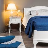 Łóżko z drewna brzozowego o klasycznych kształtach, LISA, ADB