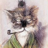 Józef Wilkoń, ilustracja do książki Wlazł kotek na płotek , 1984 r., Centre Georges Pompidou