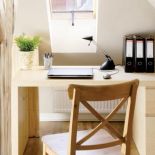 Kącik do pracy. Rustykalny minimalizm