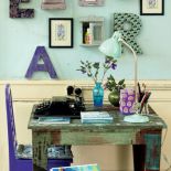 Kącik do pracy w stylu vintage. Aranżacja SCANDI DECOR.