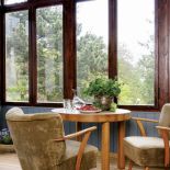 Kącik wypoczynkowy na werandzie. Loft z widokiem na Bałtyk