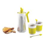 Kafeteria i kubki z antypoślizgową otoczką, XDDesign Bird, 199 zł Czerwona maszyna