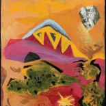 Kajetan Sosnowski, Pejzaż wulkaniczny z cyklu Obszary marzeń , 1958 r., MUZEUM NARODOWE WE WROCŁAWIU, fot. A. Podstawka