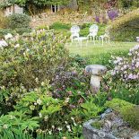 Kamienne dekoracje. Żonkile, pierwiosnki i czosnek