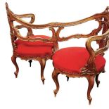 Kanapka typu tete-a-tete, neorokokowa, cw 6000 zł, niesprzedana, REMPEX.