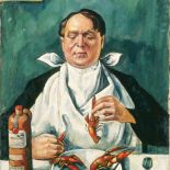 Karol Szuster jedzący raki , 1919 r., Roman Kramsztyk, MUZEUM NARODOWE W WARSZAWIE