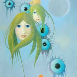 Kazimierz Mikulski Za chwilę pełne zaćmienie Księżyca , 1988 r., cw 120 000 zł, niesprzedany, Rempex.