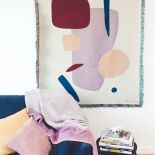 dekoracyjny koc bawełniany