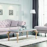Kolekcja New Elegance: sofa, od 3873 zł, otomana, od 3468 zł i ława, od 1157 zł, STOLWIT MEBLE