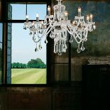 Kolekcja z katalogu Masiero Ottocento (kryształowa rama z kryształami firmy Swarovski). 12-ramienny żyrandol