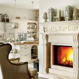 Kominek zaprojektowany przez gospodynię wraz z Piotrem Koprem właścicielem firmy Koperfam.