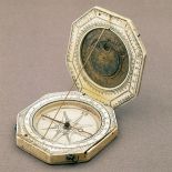 Kompas i zegar słoneczny z kości słoniowej, XVIII-XIX w.