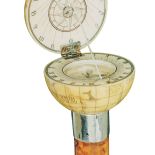 Kompas w kształcie globusa z kości słoniowej, XIX w.