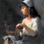 Kopciuszek , 1884 r. Anna Bilińska-Bohdanowicz