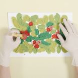 Korale jesieni do namalowania na ścianie. Szablon do pobrania.