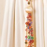 Koralikowy Carnival, SPINA DESIGN. Wytworna zasłona