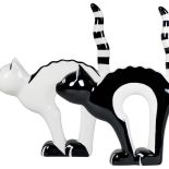 Kot najeżony, proj. W. Potacki. Towarzystwo z porcelany