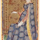 Królowa Denarów i Pięć Monet, karty tarota należące do Francesca Sforzy i Bianki Marii Visconti, 1441-1447 r.