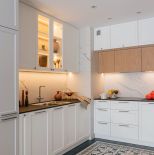 narożna biała kuchnia