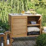 kuchnia ogrodowa z barkiem