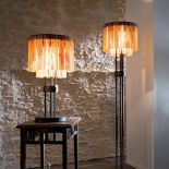 Kuta ręcznie stal oraz klosze ze szklanych paneli w pięciu różnych kolorach. KRYSZTAŁ