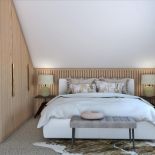 lamele w sypialni na poddaszu