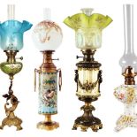 Lampa naftowa, Niemcy, pocz. XX w., cw 7000 zł, niesprzedana, REMPEX. Lampa salonowa, Niemcy, poł.