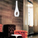 Lampa wisząca Glossy może mieć też czarny środek. MURANO DUE