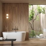 łazienka w stylu modern organic