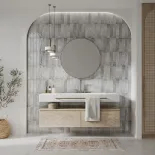 łazienka w stylu modern organic