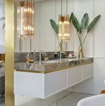 elegancka łazienka w mieszkaniu w bloku