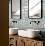 łazienka zielona z drewnem