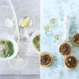 Rosół z trawą cytrynową i czekoladowe tartaletki