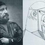 Leszek Rózga i jego autoportret, 2000 r.