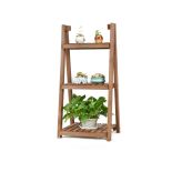 regał drewniany na kwiaty