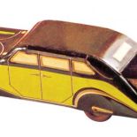 Limuzyna - puszka inspirowana kształtem samochodu marki Bugatti.